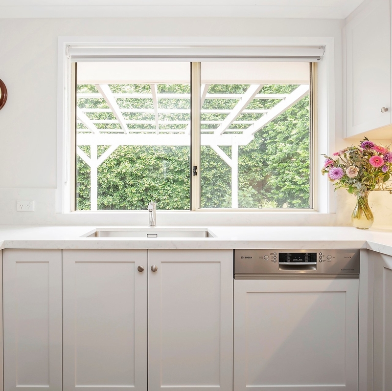 MDF branco em forma de u do núcleo de Shaker Lacquer Kitchen Cabinets 18mm HMR