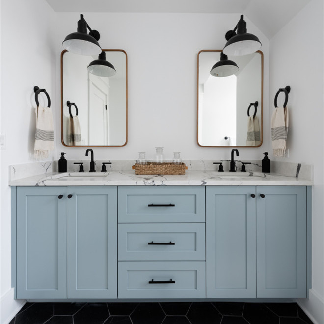 A vaidade ereta original do banheiro de Shaker Style Multi Color Lacquer ajustou-se sanitário