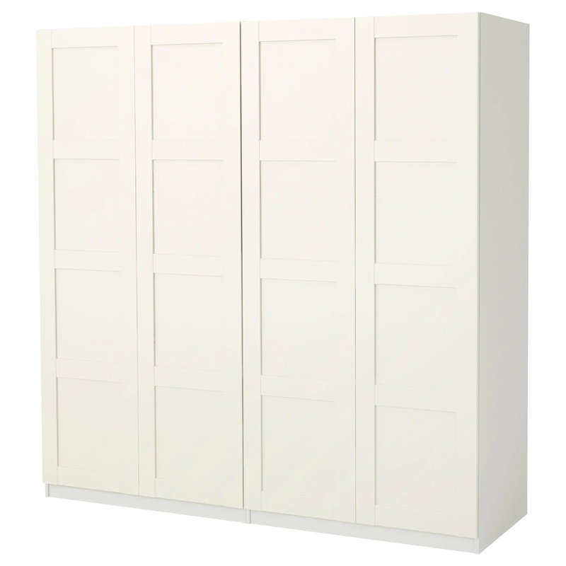 Vestuário branco luxuoso completo do armário embutido da porta de balanço do hotel modular do armário de armazenamento do quarto do MDF
