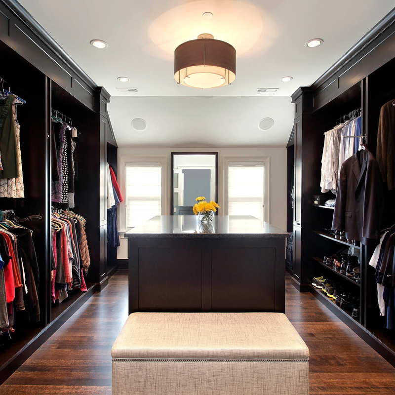 Grey Black Solid Wood Walk clássico montado no organizador Wardrobe Box Shelf do armário