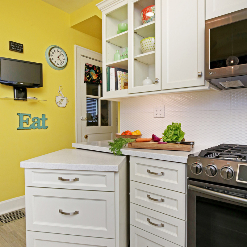 O vidro modular da cozinha projeta o grupo inteiro do armário de cozinha da mobília moderna de Shaker Style Lacquer Unit Small