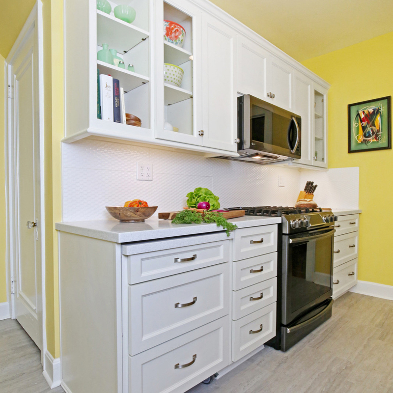 O vidro modular da cozinha projeta o grupo inteiro do armário de cozinha da mobília moderna de Shaker Style Lacquer Unit Small