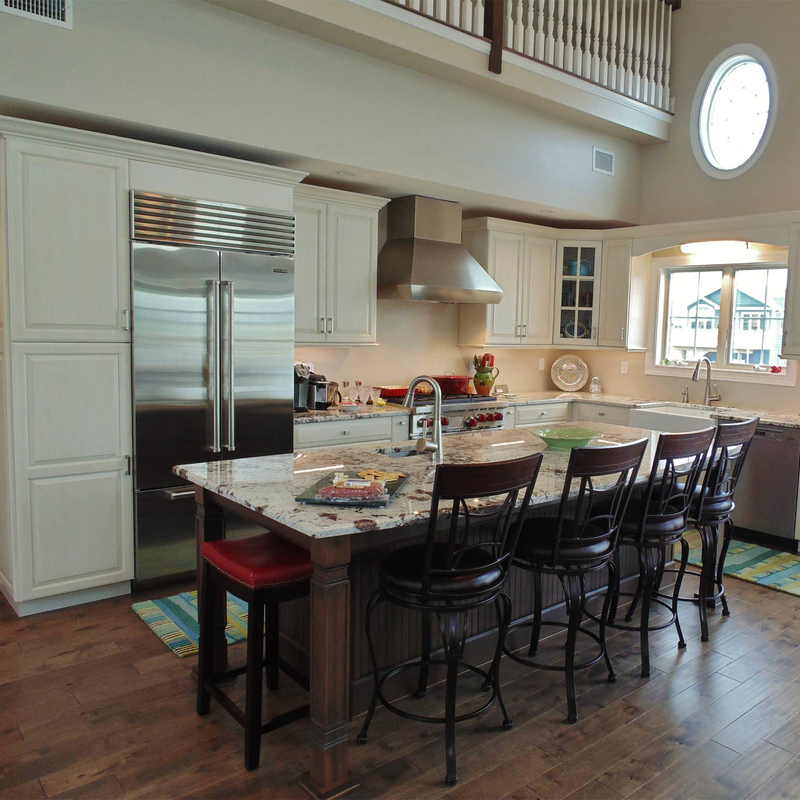 O estilo rústico L dá forma ao fabricante branco do armário de Matt Wooden Kitchen Cabinet From Guangdong da madeira maciça