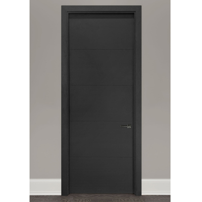 Do quarto durável de madeira interior do painel das portas do OEM fechamento bege de Grey Melamine Interior Door With